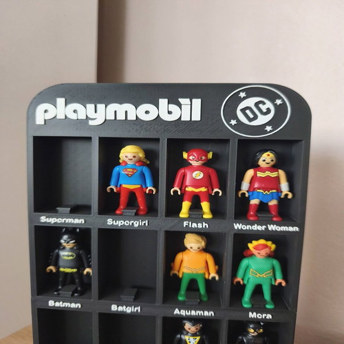 Display case Playmobil DC and Kinder Joy 16 slots like new