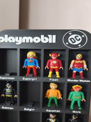 Display case Playmobil DC and Kinder Joy 16 slots like new