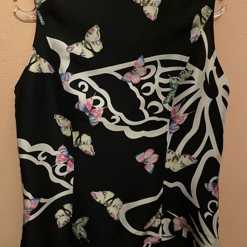 Murek Fashion Silk Women's Blouse like new, black and white