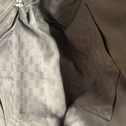 Michael Kors grey leather handbag