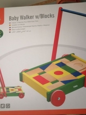 Wooden baby walker