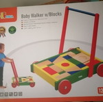 Wooden baby walker