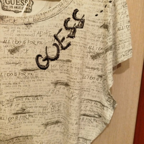 Guess women's blouse beige like new, size S