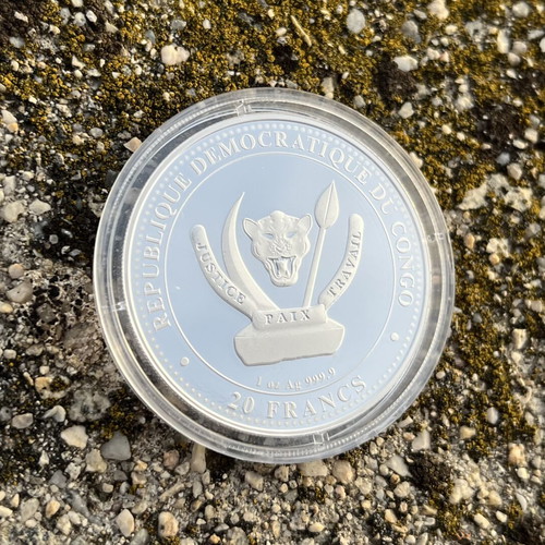 Silver coin 1 oz Megalodon 2025 new