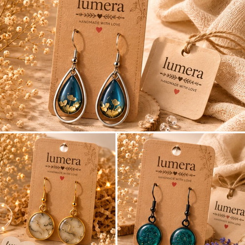 Resin earrings