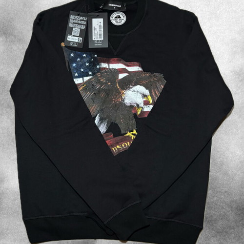 Dsquared2 sweatshirt new with eagle and flag design