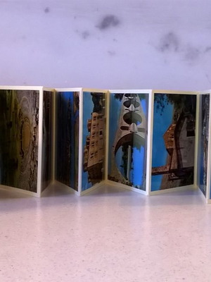 Foldable postcards used, pack of 12, Ioannina Arta Igoumenitsa
