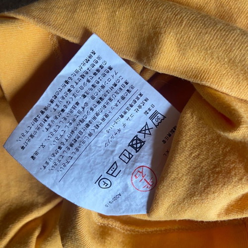Comme des garçons Play tshirt used, size XL, orange