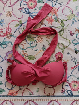 Calzedonia γυναικείο μαγιό, σκούρο κόκκινο, μέγεθος S