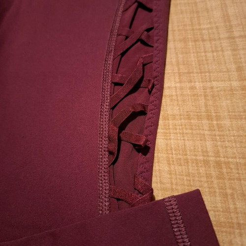 Victoria's Secret Sport Knockout Tight like new, burgundy with lace details