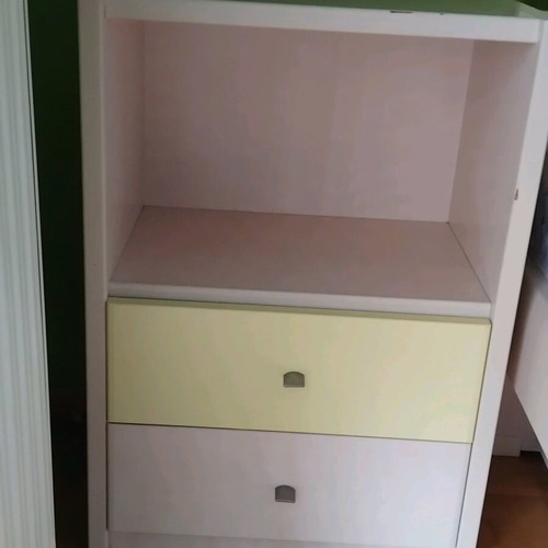 Neoset nightstand used with two drawers 50×32×71