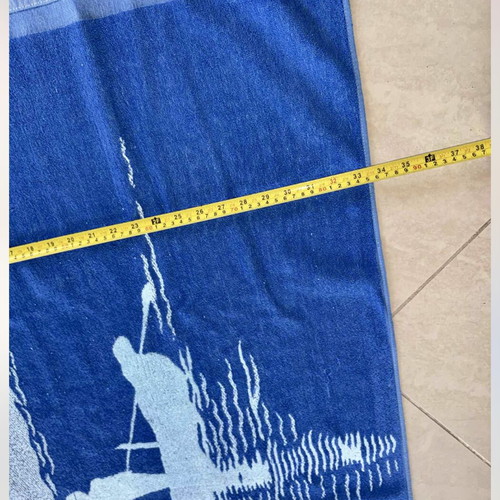 Towel new, cotton, blue
