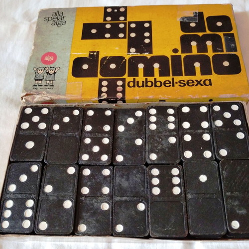 Collectible Domino game from Alga vintage 1950s used