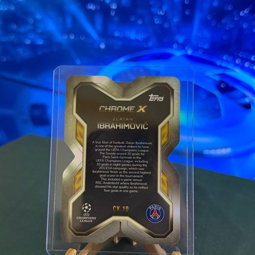 Zlatan Ibrahimovic Chrome X Champions League card new