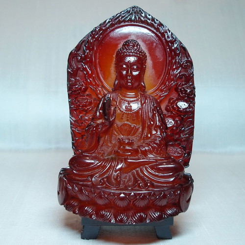 Amber shrine used Shakyamuni Shakya Mani Buddha 18th-19th century