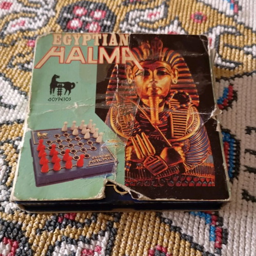 Egyptian Halma board game used from Doureios company