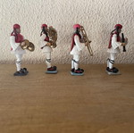 Athens Evzones band soldier miniatures, set of 4 musicians