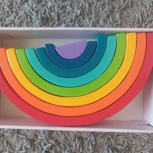 Wooden rainbow tooky toys like new