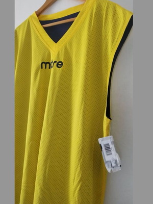 Mitre double face basketball jersey new 2XL & 3XL blue yellow