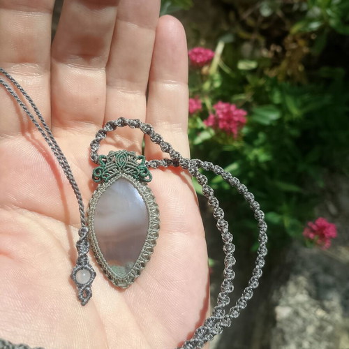 Energy Healing Moss Agate Necklace