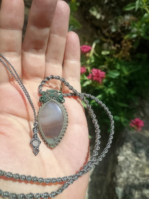 Energy Healing Moss Agate Necklace