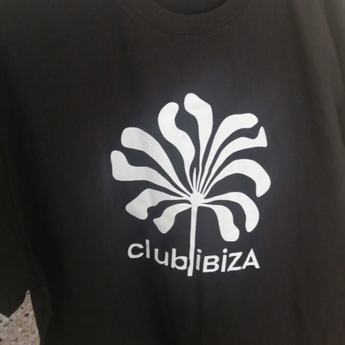 Club Ibiza Unisex T-shirt 2XL new, 100% cotton, black