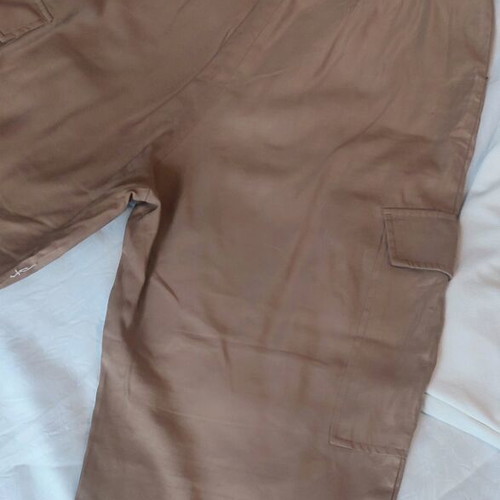 H&M Cargo Trousers Like New, High Waist, Beige Brown, Size 36