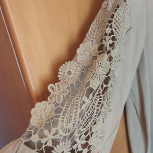 Blouse beige size M like new