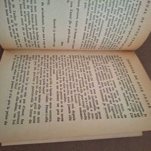 The Diary of Anne Frank French edition used, circa 1958