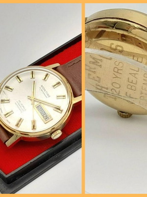 Montine Swiss Men's Watch 9K Gold Used Automatic Day Date