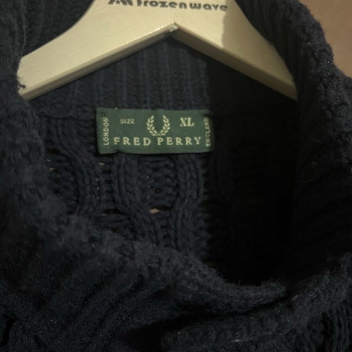 Fred Perry cardigan men’s XL like new, dark blue