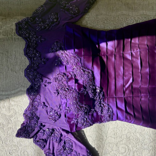 Italian dress new, handmade, XS, purple