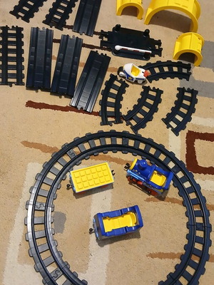 Playmobil 123 τρένο 6880 μεταχειρισμένο, πακέτο με πυροσβεστικό και αστυνομία