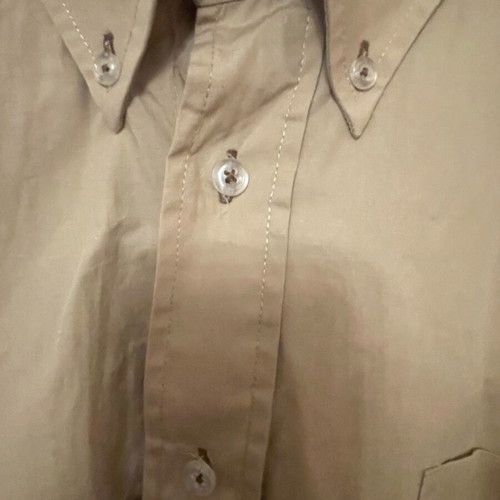 Angelo Muroni beige men's shirt XXL new 100% cotton