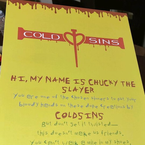Nike Coldsins x Chucky The Slayer sneakers new size 42.5 EU