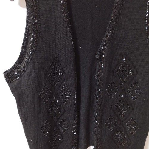 Knitted black cardigan like new, one size L-XL