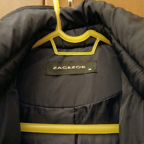 Zac&Zoe blue jacket like new, size 38/M, waterproof with fur