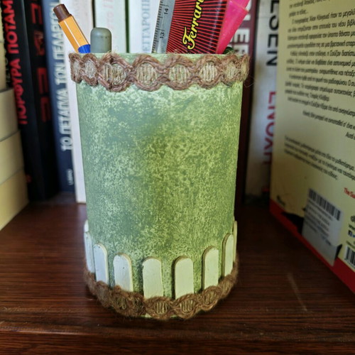 DIY Pencil Holder Jar with Sunflowers like new