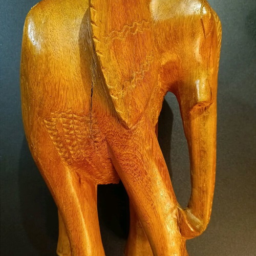 Handmade African solid wood vintage '70s made to order with wear