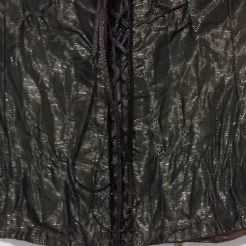 Corset bustier with laces, new, size M/L, bronze color