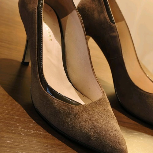 Petridis heels used, brown, size 39, genuine leather