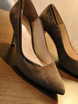 Petridis heels used, brown, size 39, genuine leather