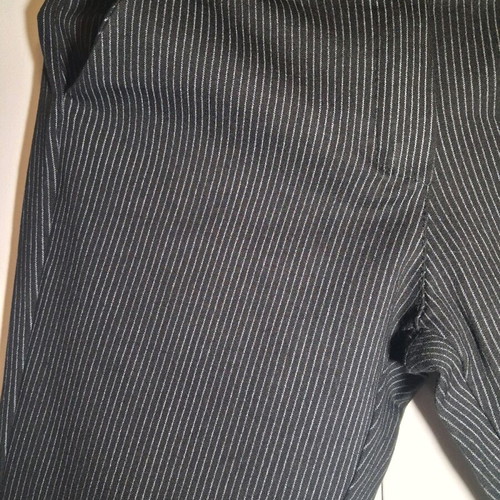 Pinstripe pants like new, size S/38, black