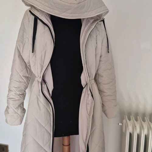Compania Fantastica long women's jacket beige like new, lightweight