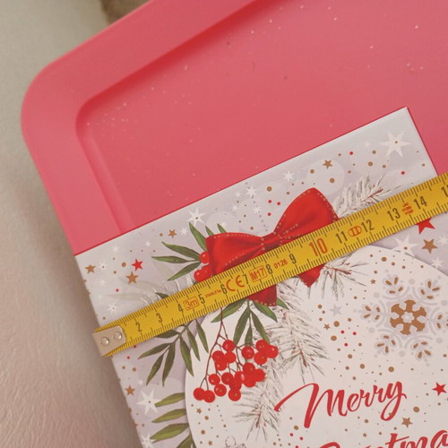 Christmas box new made of hard pressed paper