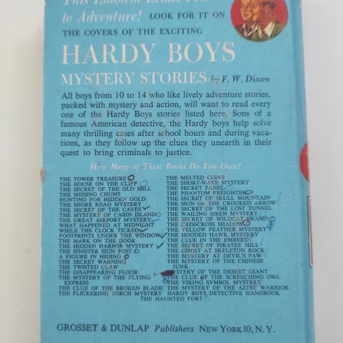 Hardy Boys The Secret of Pirates' Hill book used, Greek edition 1956