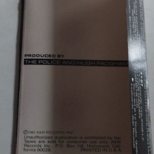 Police Ghost In The Machine cassette used, rock