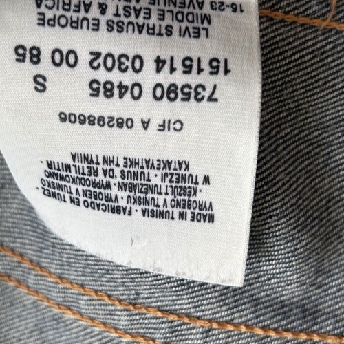 Levi's denim waisted jacket like new, size XS/S, blue