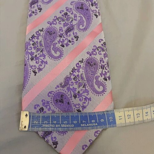 Purple Paisley Silk Tie new