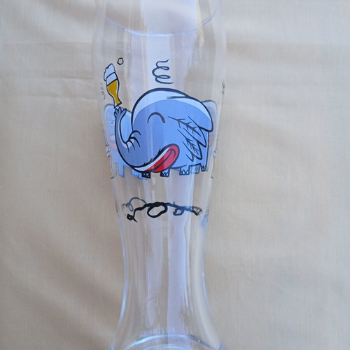 Ritzenhoff Collective beer glass, art glass by Massimo Giacon 1996